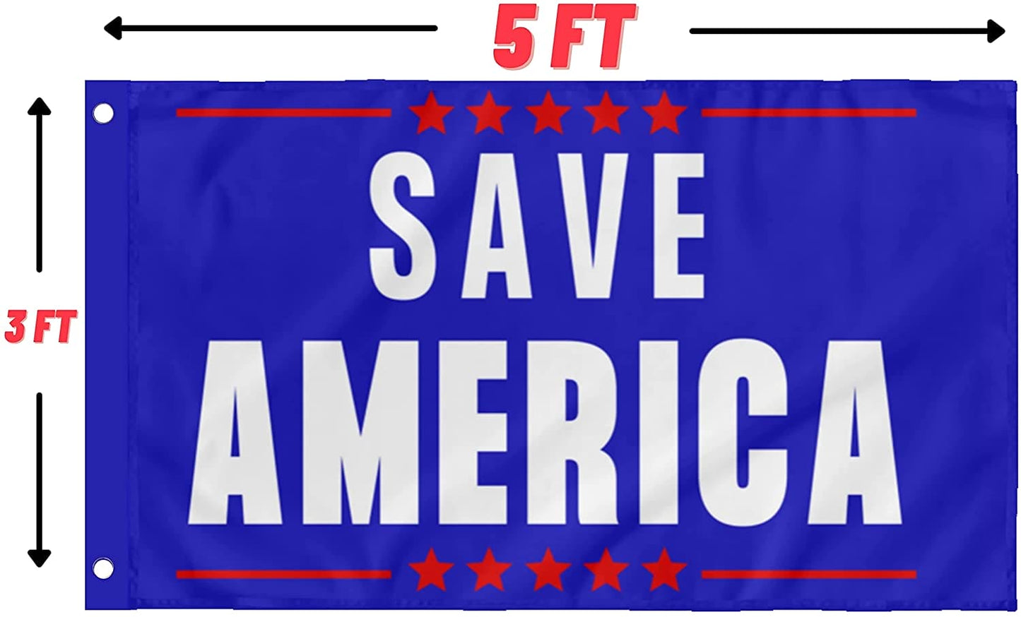 Save America 3x5 Flag - 2 Flags - LiberTee Shirts