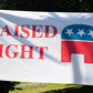 Raised Right Conservative 3'x5' Republican Flag | Large Indoor/Outdoor Flag for Proud Republicans