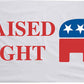 Raised Right Conservative 3'x5' Republican Flag | Large Indoor/Outdoor Flag for Proud Republicans