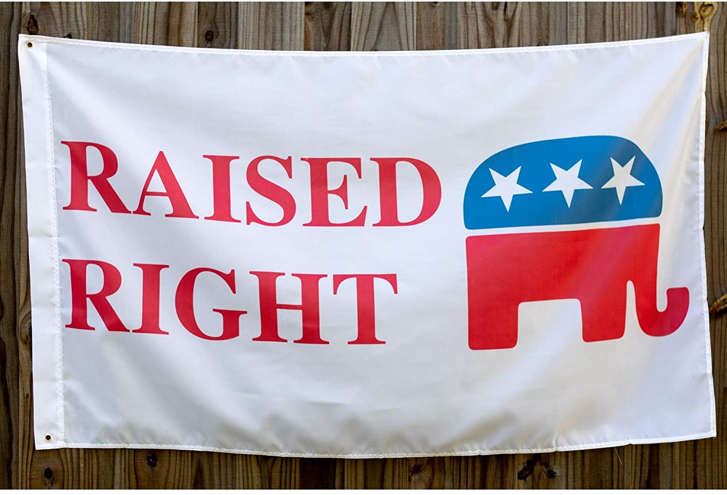 Raised Right Conservative 3'x5' Republican Flag | Large Indoor/Outdoor Flag for Proud Republicans