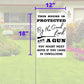 This House is Protected By The Good Lord and a Gun 18"x12" Garden Flag - 2 PIECES - LiberTee Shirts