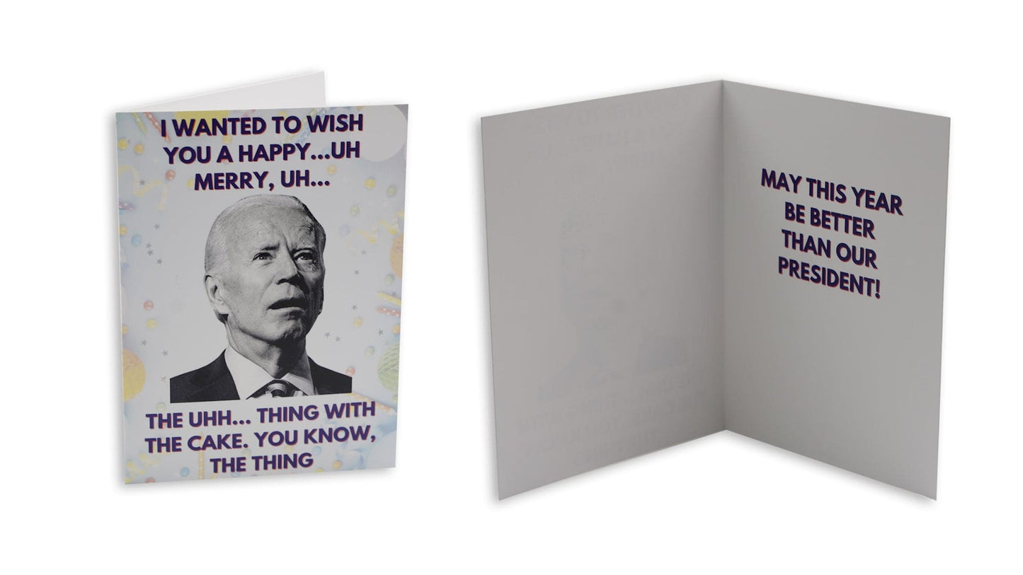 Funny Joe Biden Uh Uh Birthday Card - LiberTee Shirts
