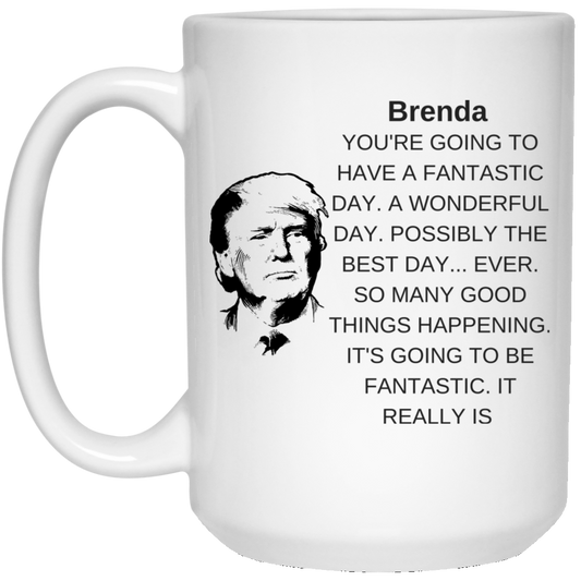 TRUMP MUG BRENDA White Mug - LiberTee Shirts