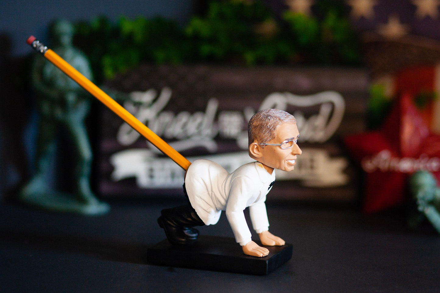 Dr. Fauci Funny Novelty Pencil Holder Bobble - LiberTee Shirts