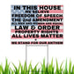 In this House We Believe in Conservative Values Yard Sign | 18"x12" Patriotic Freedom Lawn Sign - LiberTee Shirts