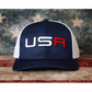 Team USA Athletic Trucker Style Adjustable Hat - LiberTee Shirts