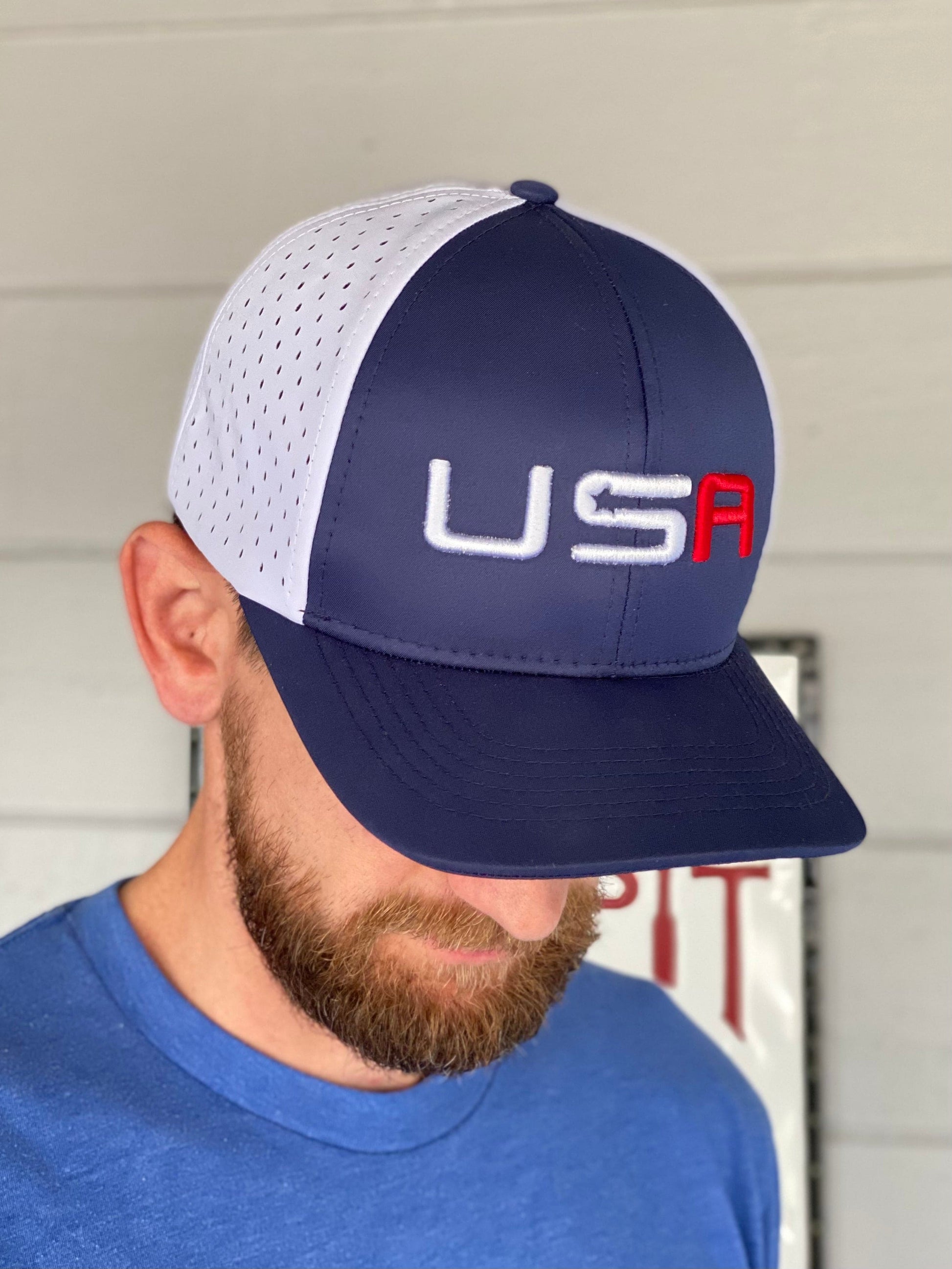 Team USA Athletic Trucker Style Adjustable Hat - LiberTee Shirts