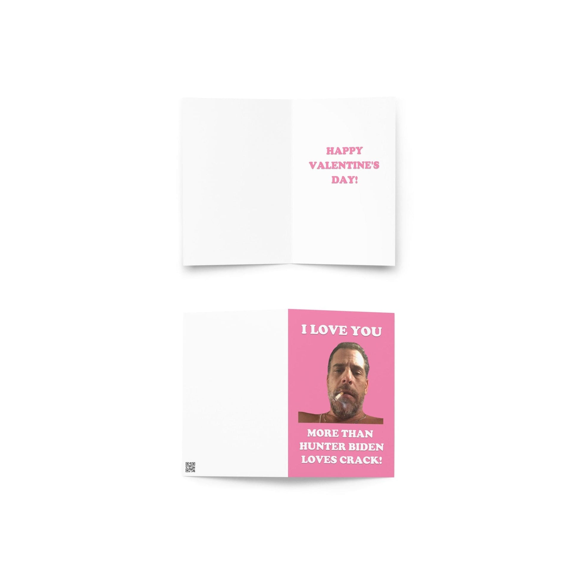 I Love You More Than Hunter Loves Crack Valentine's Day Card - LiberTee Shirts