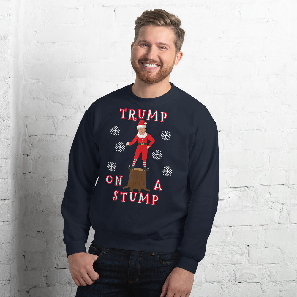 Trump On A Stump Christmas Sweater - LiberTee Shirts