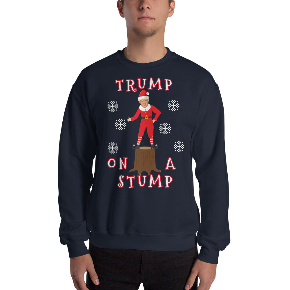 Trump On A Stump Christmas Sweater - LiberTee Shirts