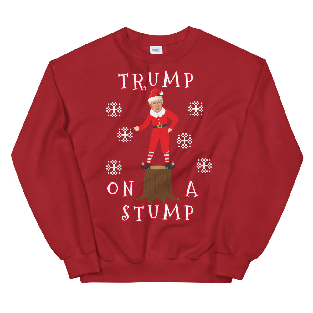 Trump On A Stump Christmas Sweater - LiberTee Shirts