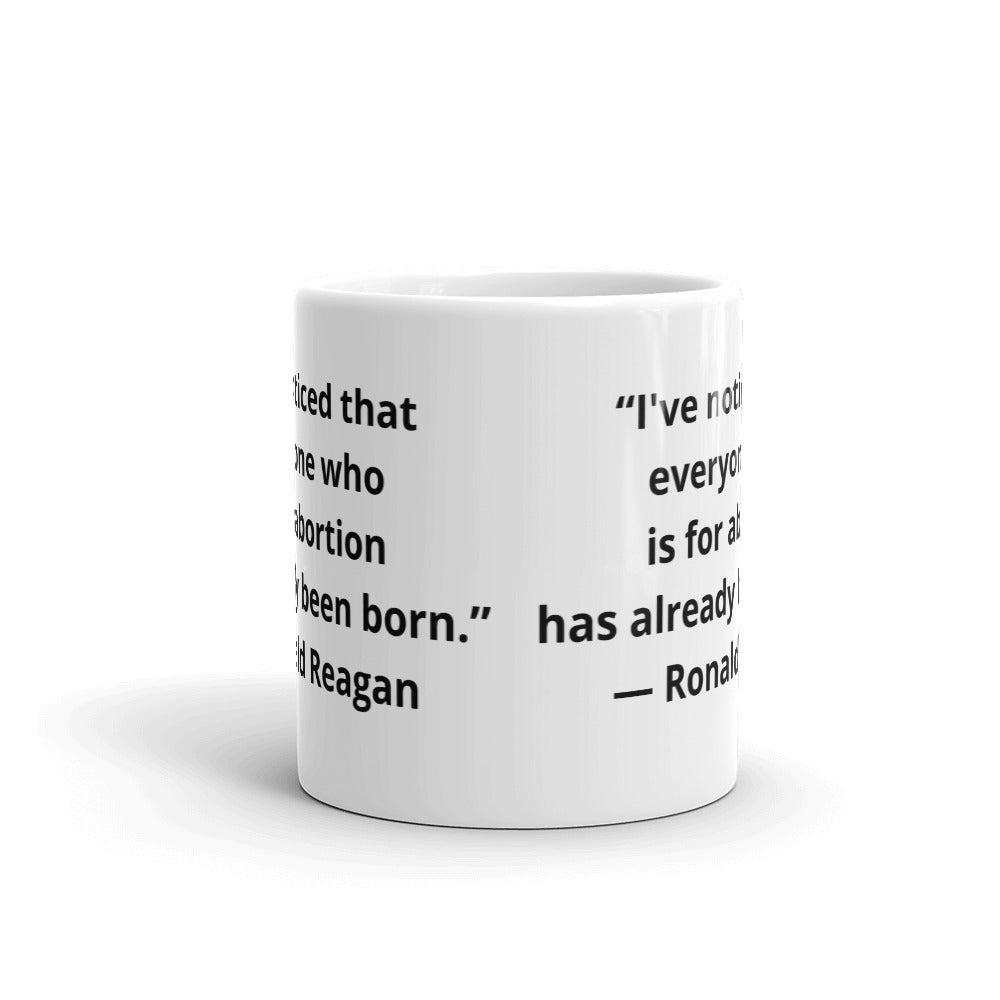 Reagan mug abortion - LiberTee Shirts