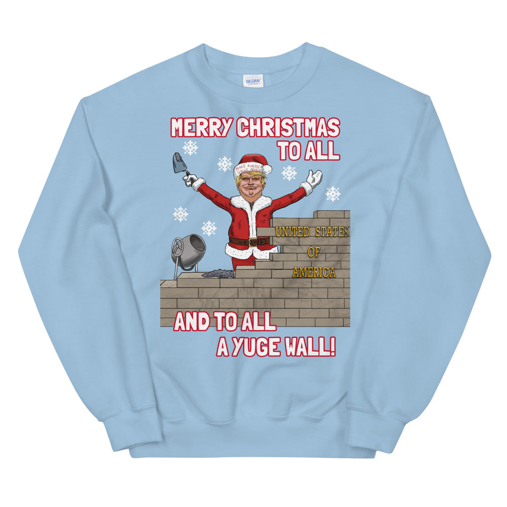 YUGE WALL CHRISTMAS 19 - LiberTee Shirts
