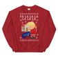 Caroling Trump Ugly Christmas Sweater Dissing Bernie Xmas Sweatshirt - LiberTee Shirts
