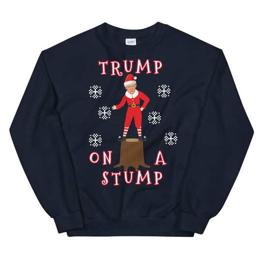 Trump On A Stump Christmas Sweater - LiberTee Shirts