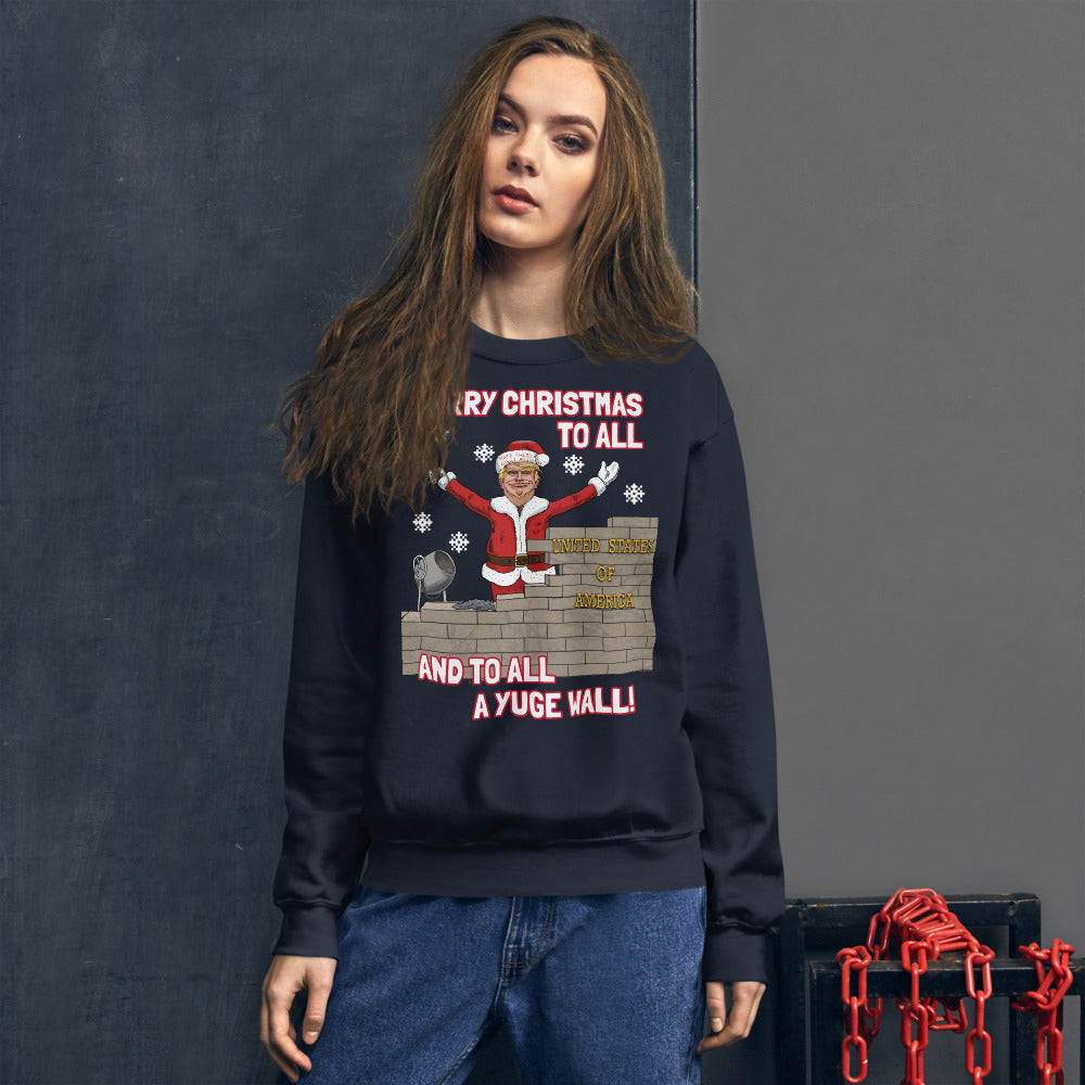 YUGE WALL CHRISTMAS 19 - LiberTee Shirts