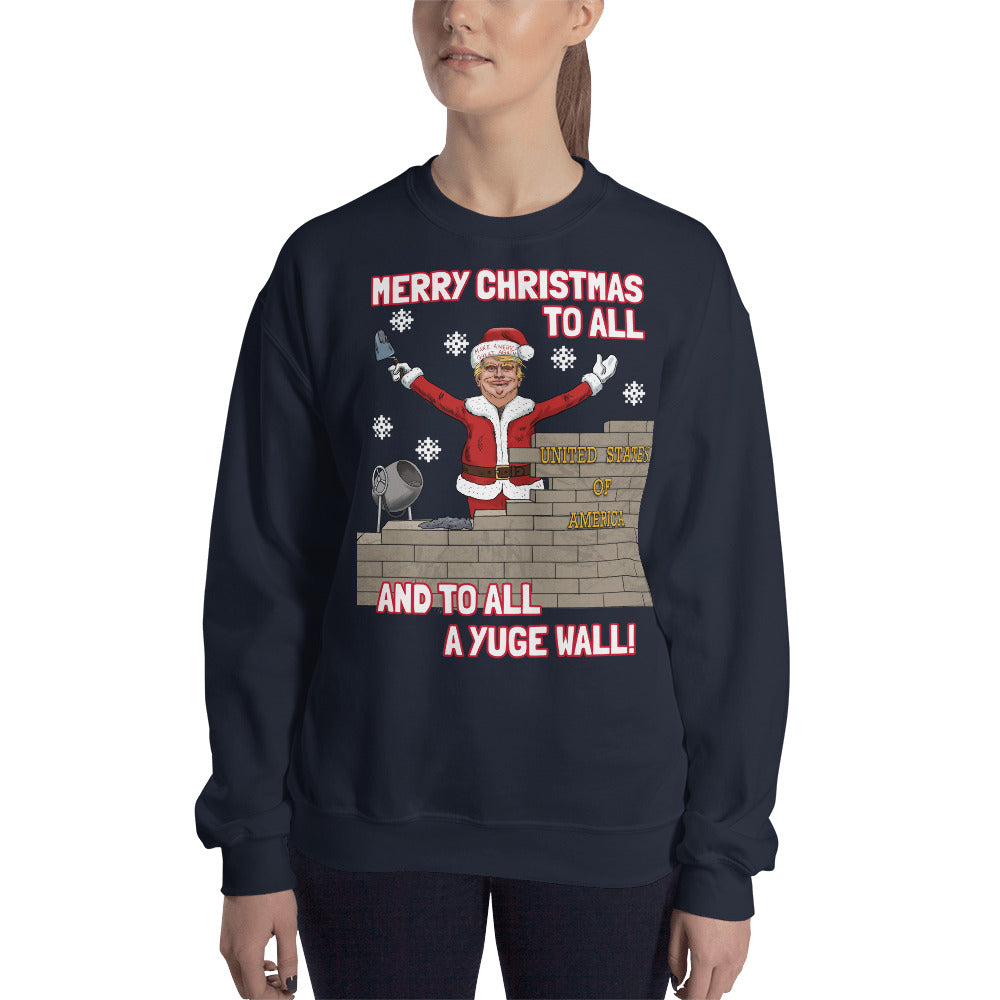 YUGE WALL CHRISTMAS 19 - LiberTee Shirts