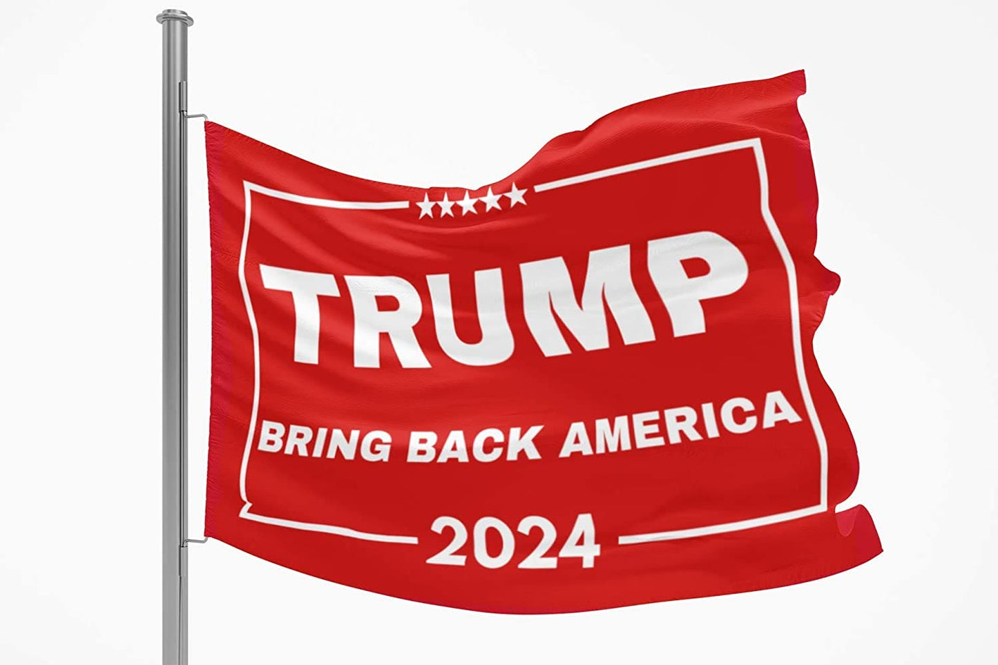 Trump 2024 Flag Bring Back America Red 3x5ft Flag for Donald Trump '24 Save America Supporters - LiberTee Shirts