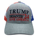 Donald Trump Ron Desantis 2024 Save America Hat with Flag Pattern Mesh Back - 2 Hats - LiberTee Shirts