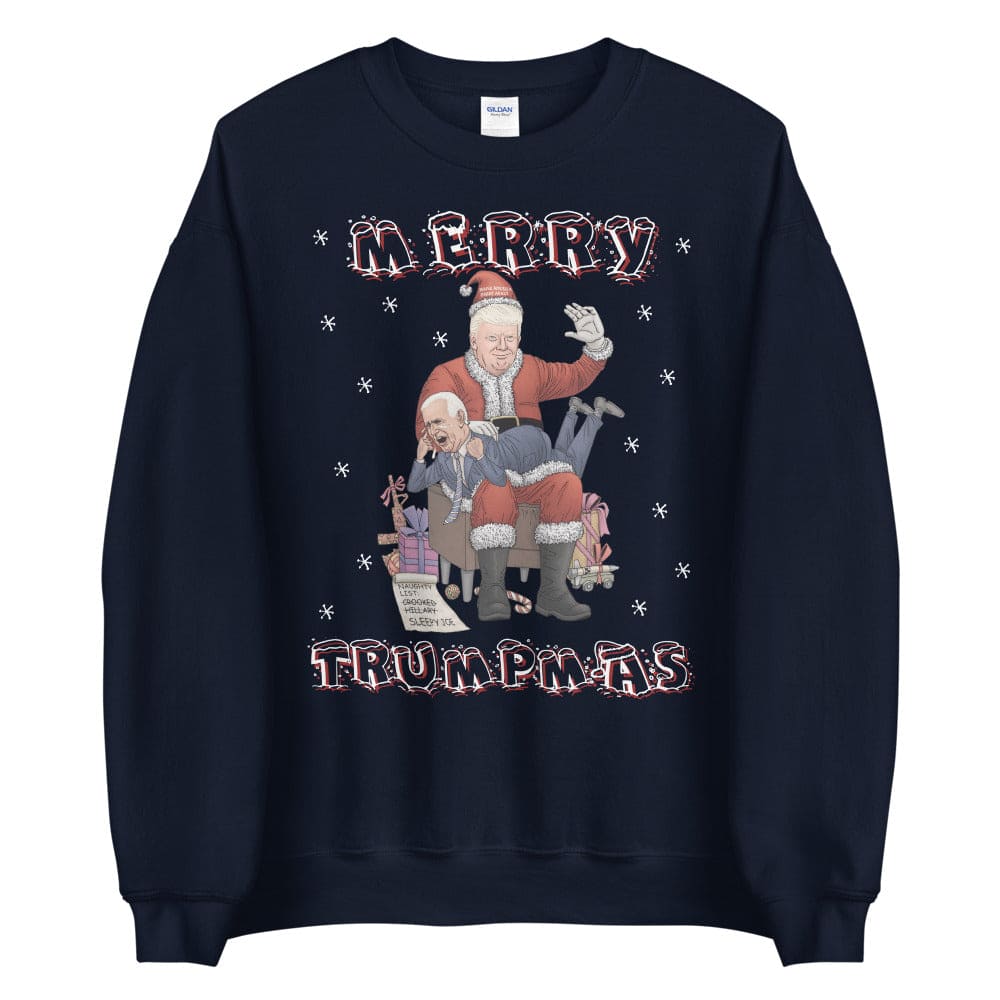 Merry Trumpmas Spanking Brandon Ugly Christmas Sweater - LiberTee Shirts
