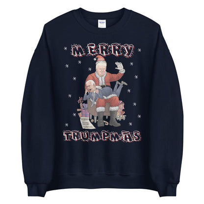 Merry Trumpmas Spanking Brandon Ugly Christmas Sweater - LiberTee Shirts