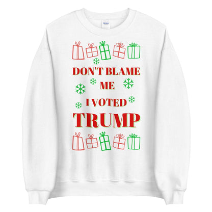 Don't Blame Me I Voted Trump Ugly Christmas Sweater - LiberTee Shirts